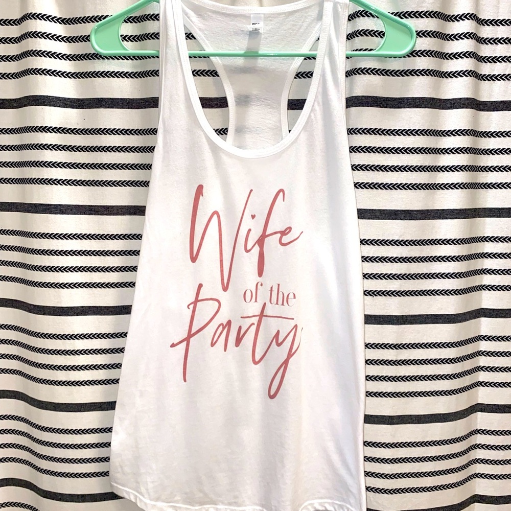 Bride tank top white